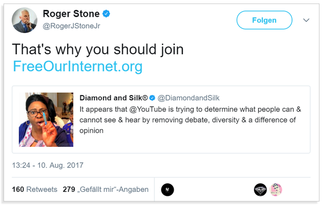 Archived from Roger Stone’s now-suspended Twitter account.